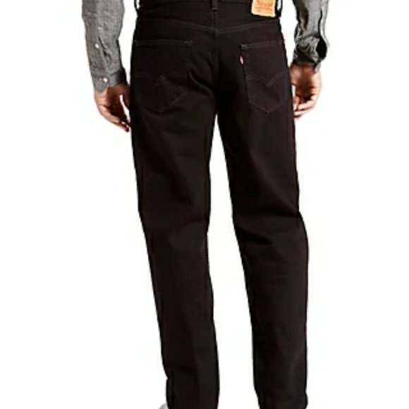 Like new Levi’s Men 550 Black Denim Jeans Size 50 waist by 30 - Picture 2 of 13